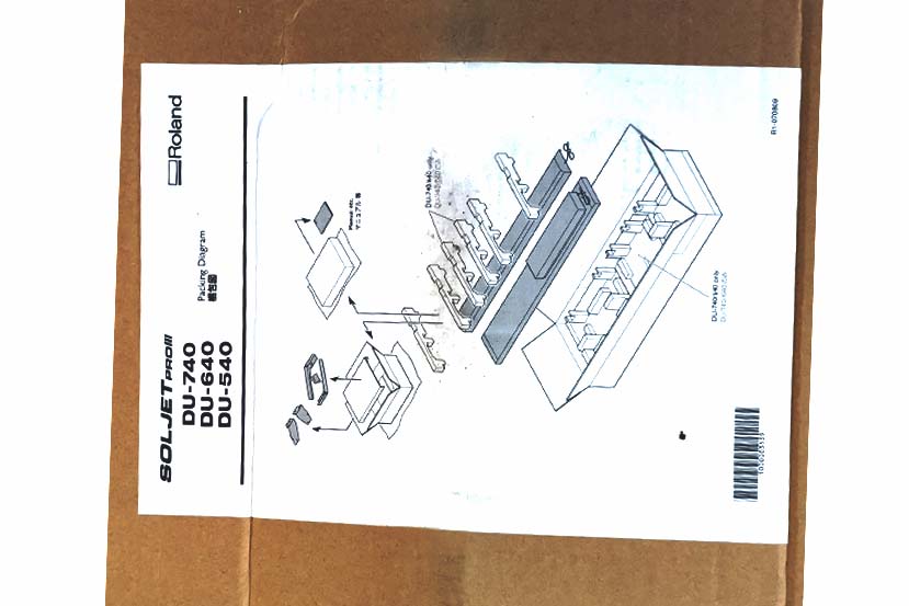 roland blower dryer cover label